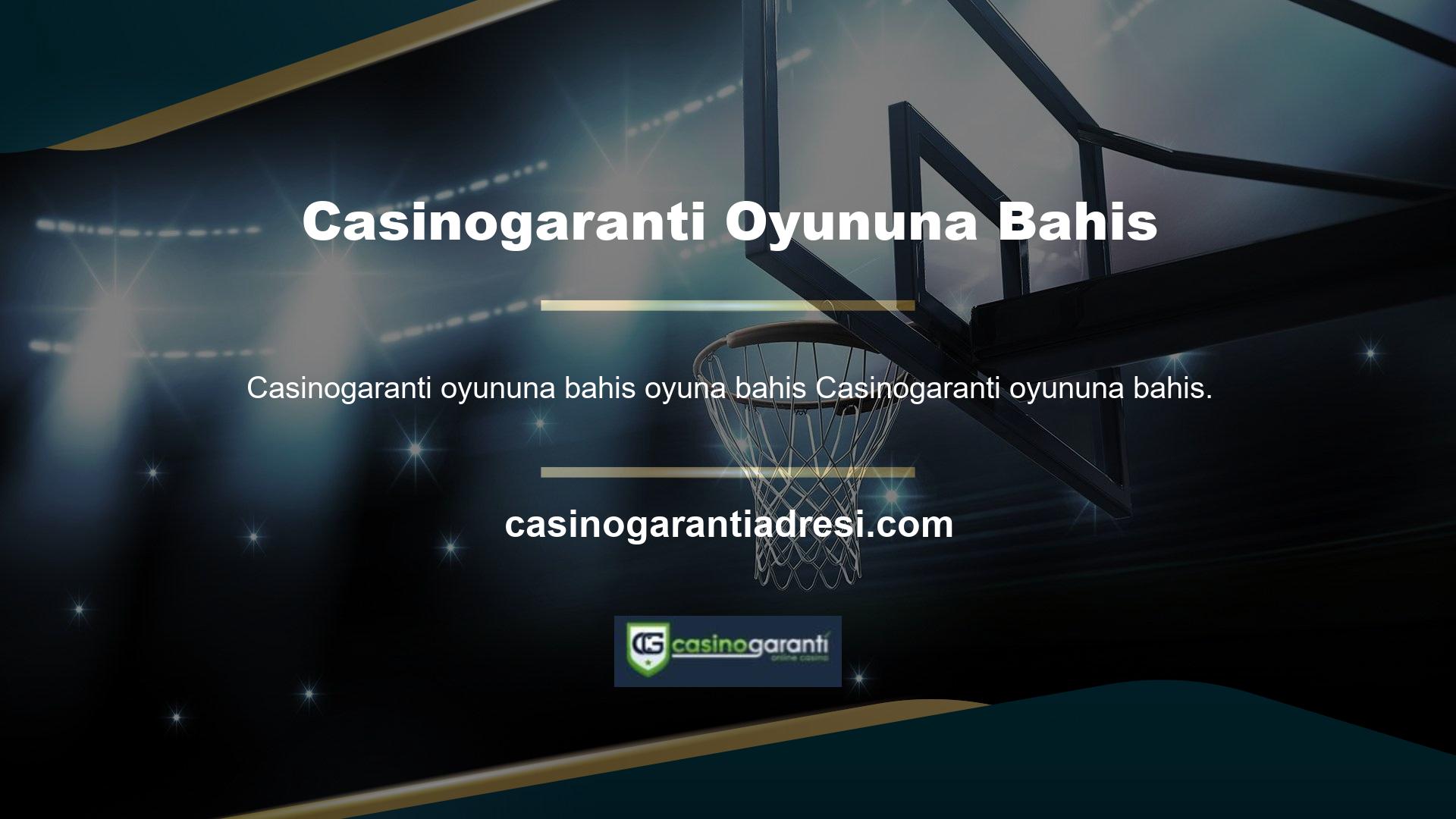 Casinogaranti web sitesinde farklı spor dalında canlı bahis, tek maç seçenekleri, grup bahisleri ve sistem bahisleri sunulmaktadır